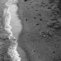 Stromboli black sand beach