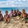 Children on the beach - Canouan, St. Vincent and the Grenadines
